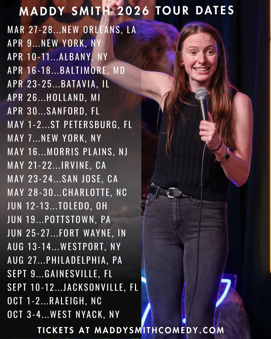 Maddy Smith Tour Poster 2026